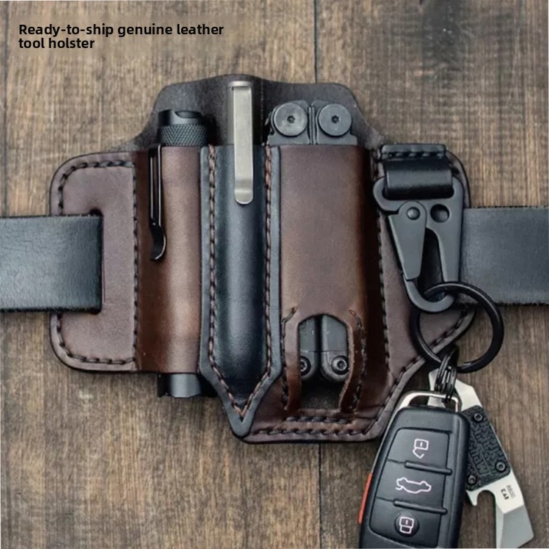 가죽 EDC 도구 파우치 야외 전술 손전등 홀더 허리  - Edc Carry Fanny Pack 리뷰 및 가격